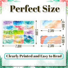 zheyistep 480 PCS Bible Verse Stickers, Scripture Stickers | Inspirational Chris