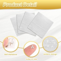 4 Sheets 3D Mini Metal Alphabet Stickers, Self-Adhesive DIY Decor for Scrapbooki