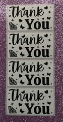 50 THANK YOU STICKERS 2.25″ LABELS SEALS FEEDBACK REVIEW SHOP SMALL BUSINESS