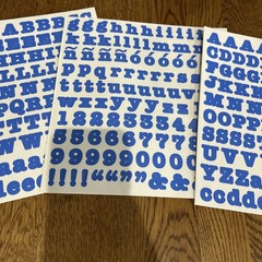 Creative Memories Letter Alphabet ABC Periwinkle 5 Sets plus Orange Black Multi