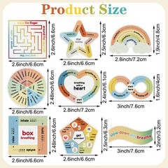 Sensory Stickers 72 Pcs, Anxiety Relief Fidget Stickers, Textured, Multicolor