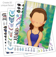Bendon Create-A-Face Sticker Pad (Princess)