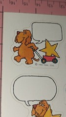 Vintage Hallmark Stickers Dogs Write Your Own Message Grade Or Score 1 Sheet