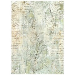 Stamperia Rice Paper- Herbarium Silvae A6 Backgrounds, DFSAK6048