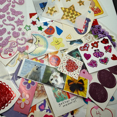 Mystery Grab Bag Vintage Sticker lot 50+ mods – FREE SHIP!