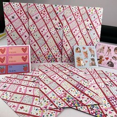 PAPYRUS Valentine’s Day treat bags 5″ x 7” WITH STICKERS & SEALS ( 6 Count)