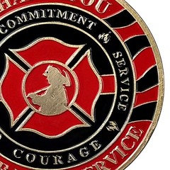 PCS Firefighter Challenge Coin Set Thin Red Line Firefighters Prayer