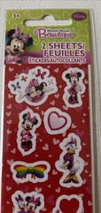 Disney Mickey Minnie Mouse And Friends Valentines Stickers 2 Sheets New