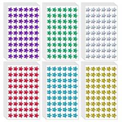 30 PCS Small Stars Stickers, 6 Colors Holographic Glitter Stickers for Kids R…