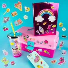 1000+ Cute Kids Stickers Book 40 Pages Scrapbook Planner Craft Reward Stickers
