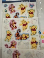 Sticker Lot Reward 1990s Y2K Pooh Looney Tunes Soccer Assorted Tigger