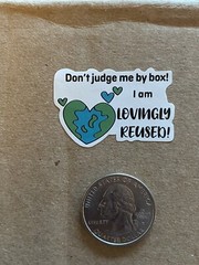 Recycle Packaging Stickers Lovingly Recycled Packaging Labels 500 Stickers US ♻️