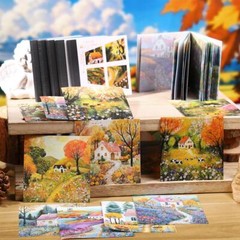 30Pcs Seasons Countryside Stickers Journaling Card Album Scrapbook Collage Art
