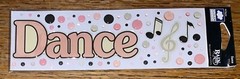 CLOUD 9 By Fiskars Epoxy Rain Drop ~Dance ~ Dancer Music Note Scrapbook Stickers
