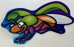 Multicolored Stickers Bugs In Color