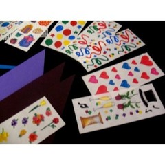 Lot home class pre-cut Triangles, many stickers 29 studio