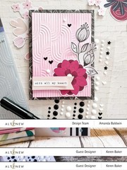 ALTENEW – ENAMEL DOTS – BLACK AND WHITE, 163 PIECES, 3 SIZES + HEART & STAR