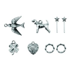 Adornments – Treasures by Tim Holtz Idea-ology, Antique 11 x 7 x 1.2 cm, Gray