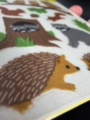 Vintage Sandylion Fuzzy Owl Squirrels Stickers Sealed 90s Toys R Us Scrapbook