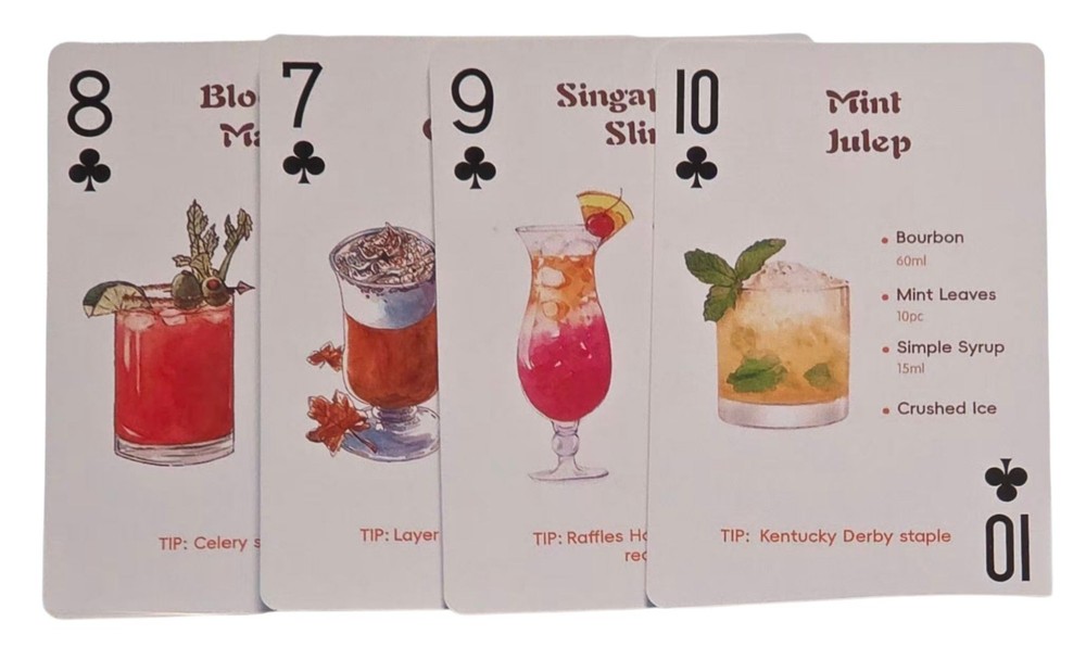 Old New Mixed Alcohol Drink Mint Julep Bloody Mary Junk Journal Scrapbooking