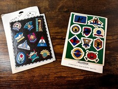 Vintage 1990’s Stickers Lot-Hallmark Stickers-Sports Countries Cities USA -READ