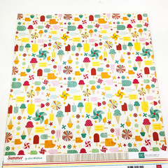 Echo Park Scrapbook Paper Lot 12×12 Summer By Lori Whitlock 5 Sheets