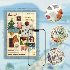 1300+ Vintage Scrapbook Stickers | 50 Sheets Cute Retro Korean Journaling Cra…
