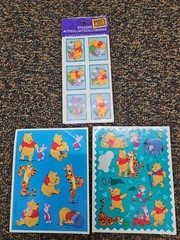 6 Sheets Vintage Hallmark WINNIE THE POOH Stickers 6 Sheets All Shown Disney