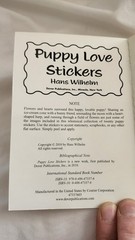 Cute Puppy Love 20 Stickers Hans Wilhelm Dover Little Activity Book