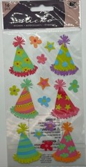 Party Theme | Hats Balloons Confetti | Scrapbook Stickers | Sticko | EK Success