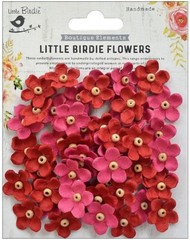 Beaded Bloom Paper Flowers, Candy Mix, 50/pk, stickers-Little Birdie CR69349