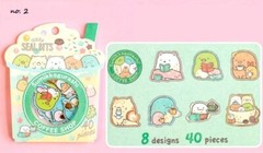 1 SET 40PC Gold Foil Stickers-Sumikko Gurashi San-x Sanrio Japan Drink Tea