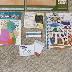AUGUST Themed Embellishments Lot