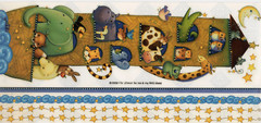 Noah’s Ark Bible Story Animals MAMBI Christian Religion 12″ Border Stickers