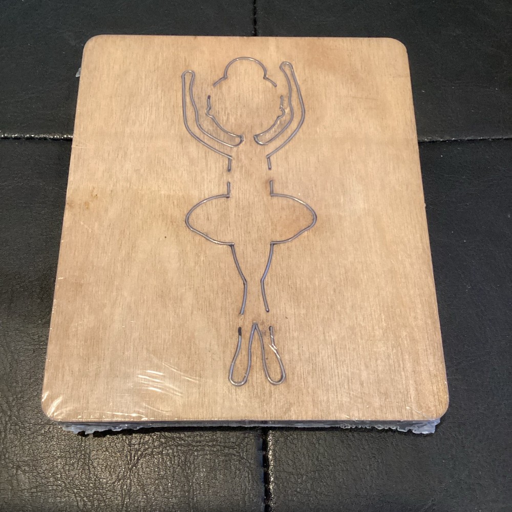 WOOD Die Cut BALLERINA GIRL 4+1/2” x 5” x 5/8” Unbranded FITS ACCUCUT New