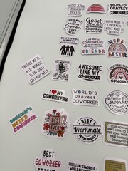 50pc Coworker Stickers Funny Emotional Support Work Bestie Appreciation Decals