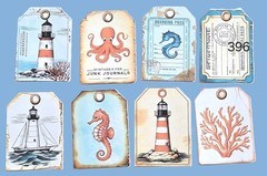 Nautical Themed Journal Tags Scrapbooks Collage