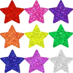 Large Star Stickers for 500 PCS Glitter Sparkly Star Behavior Reward Stickers…