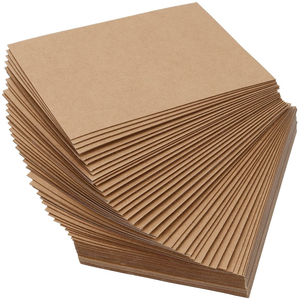 Mukchap 200 Packs 5 X 7 Inches Chipboard Sheets 0.04 Inch1Mm Thick Brown Kraft