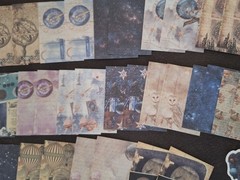 Original Retro Material Pack 100 Pc Scrapbooking JJ Craft Kit Papers Illusory…