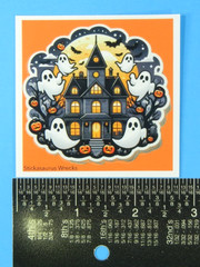 Halloween Haunted House Single Sticker Mini Sticker Sheet