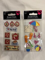 Scrapbook Stickers: Summer, Beach, Vacation, And One For Dogs!