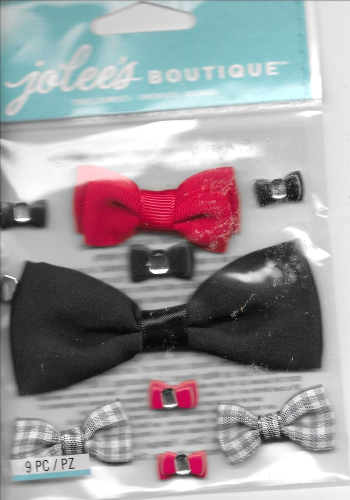 Bowties Ties Photo Prop Picture Formal Wedding Jolee’s Boutique Stickers Rare