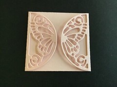 Butterfly fold-over Card Topper Die Cut embellishments 2-1/4″ X 4-1/2″ 6 pcs