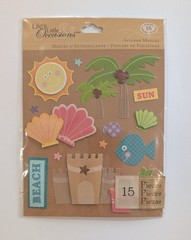 Beach & Seashells Summer Scrapbooking Stickers By Life’s Little Occasions RARE