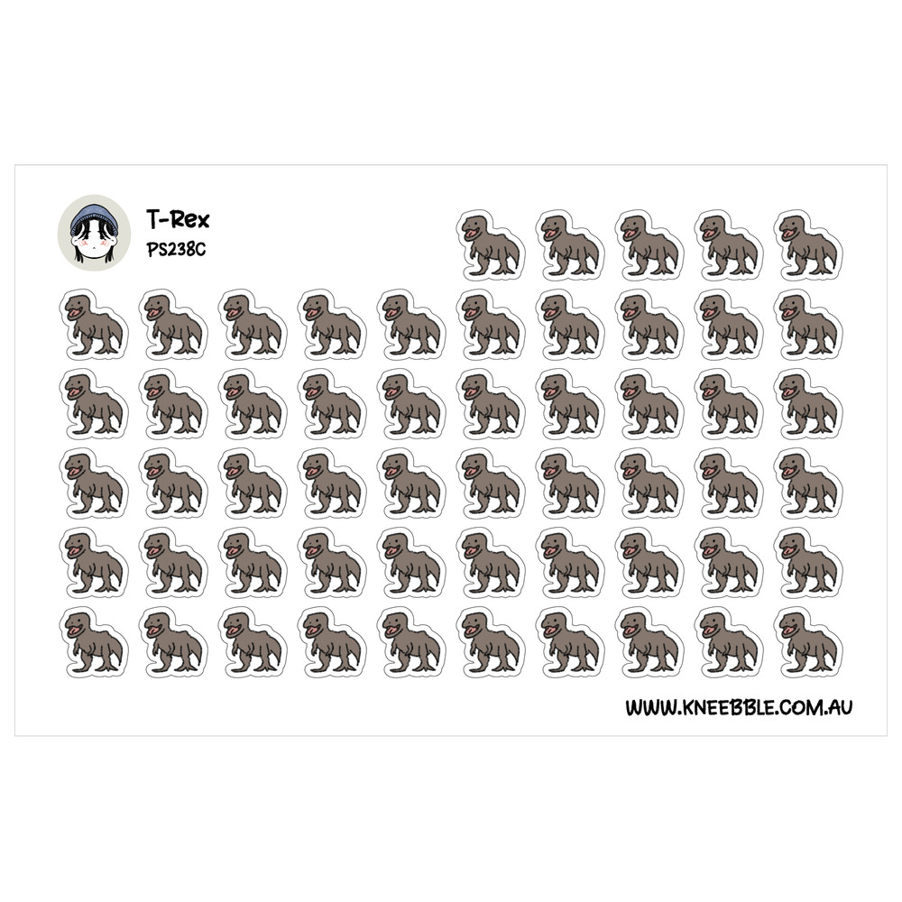 T-Rex Dinosaur Planner Stickers