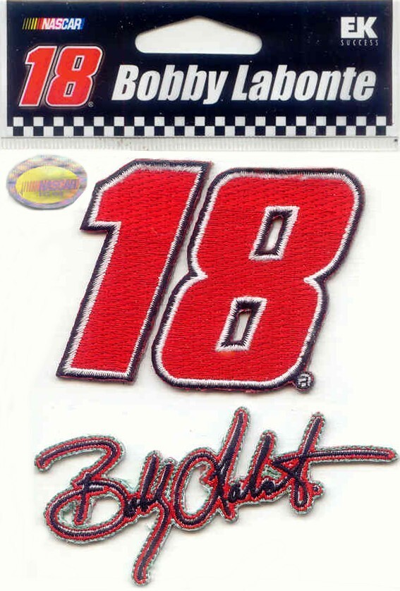 Licensed by EK Success NASCAR BOBBY LABONTE #18 Embroidered 63259 Fast FREE Ship