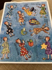 Vintage 1994 Scholastic Sticker Sheet The Magic School Bus Mrs. Frizzle Positive