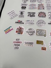 50pc Coworker Stickers Funny Emotional Support Work Bestie Appreciation Decals