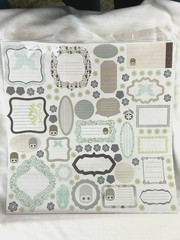 Lot Various Scrapbook Paper Sheets, Stickers, Jewels, Quotes – NEW